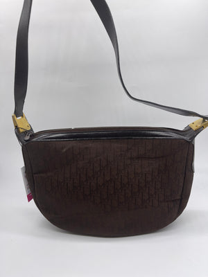 Preloved Christian Dior Brown Monogram Canvas Shoulder Bag 688DM6D 102122