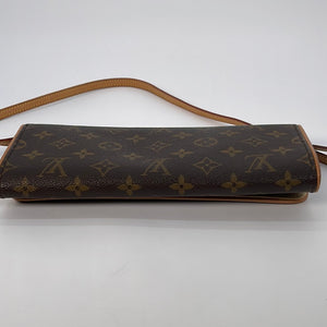 Louis Vuitton Used Pochette Twin Gm Monogram Canvas/Pvc/Brw Bag jkK25