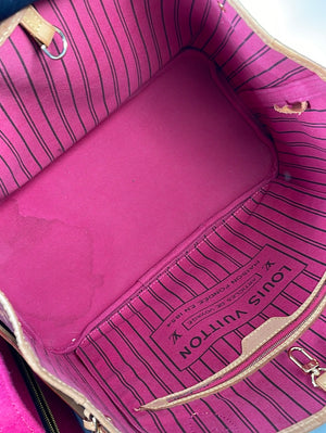 LOUIS VUITTON SYDNEY V NEVERFULL MM Pink TOTE Bag NEW Mykonos ST