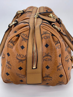 PRELOVED MCM Cognac Visetos Leather Shopping Tote Bag E2300526 030823