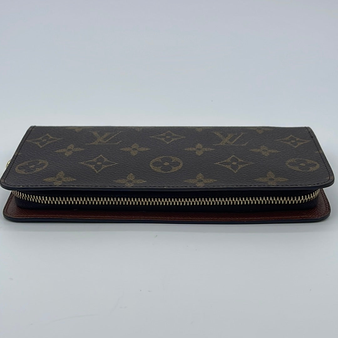 Louis+Vuitton+Monogram+M60017+Zippy+Wallet+Round+Purse+-+Brown for sale  online