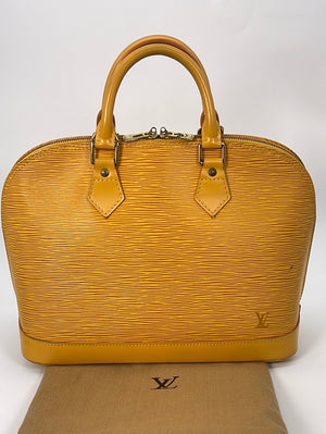 PRELOVED Louis Vuitton Yellow Epi Alma PM Bag MI0996 022223
