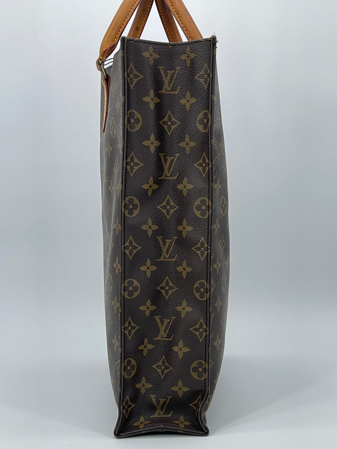 Preloved Louis Vuitton Monogram Leather Sac Plat Tote MI9001 040823 - –  KimmieBBags LLC