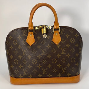 Louis Vuitton Alma Monogram Vernis PM Framboise in Patent Leather with  Gold-tone - GB