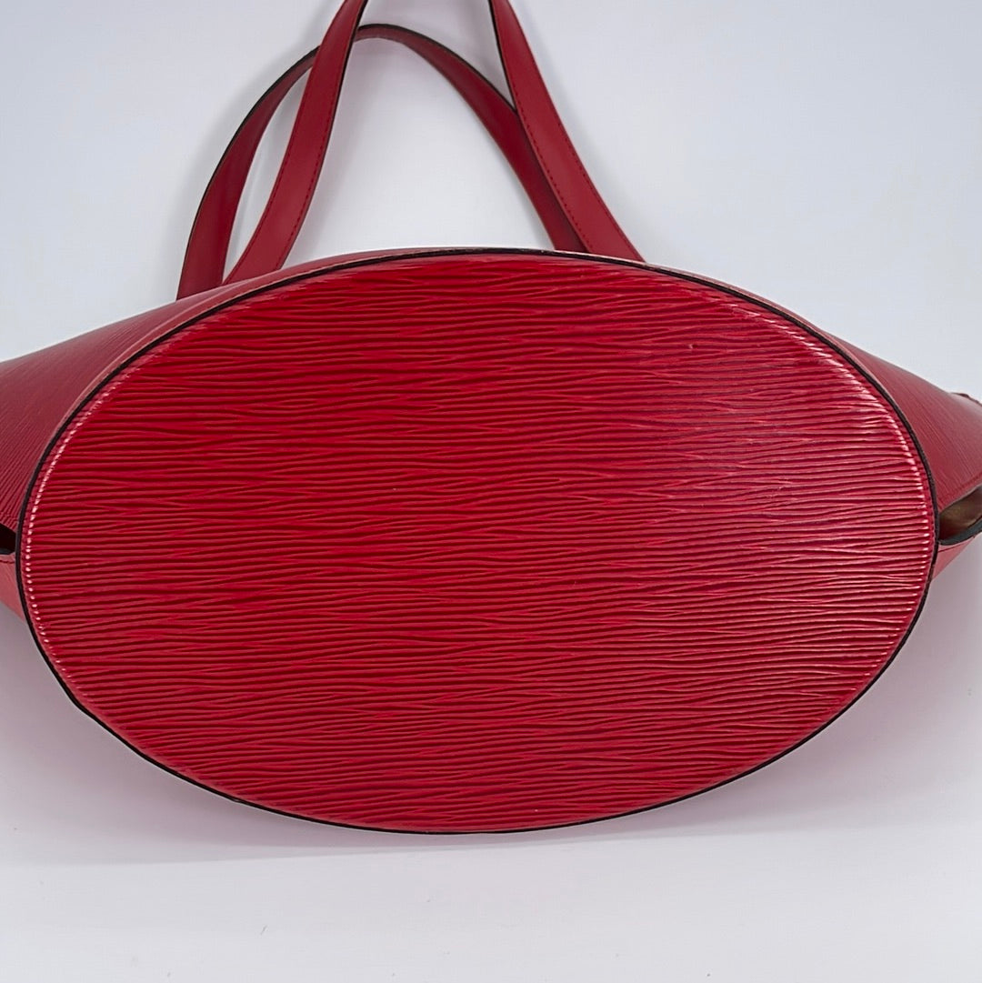 Louis Vuitton Red Epi Leather Passy GM Shoulder Bag at 1stDibs