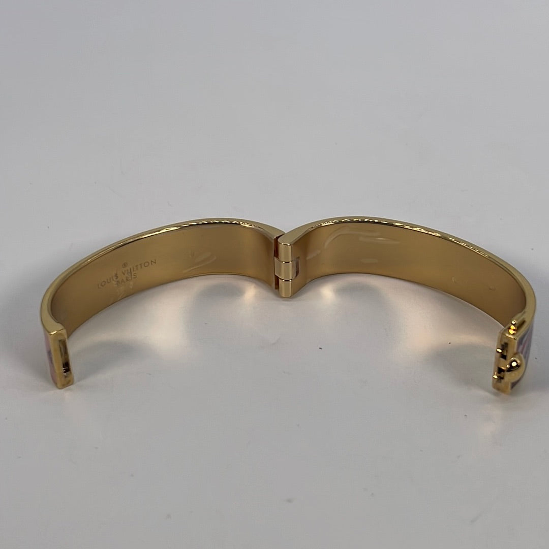 Preloved Louis Vuitton Confidential Bracelet Printed Enamel with