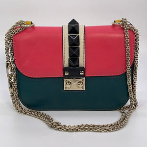 Preloved Valentino Small Rockstud Trim Flap Bag with Shoulder Strap BL –  KimmieBBags LLC
