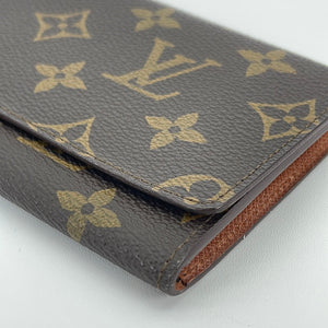 Authentic Louis Vuitton Brown Epi Porte Yen Wallet
