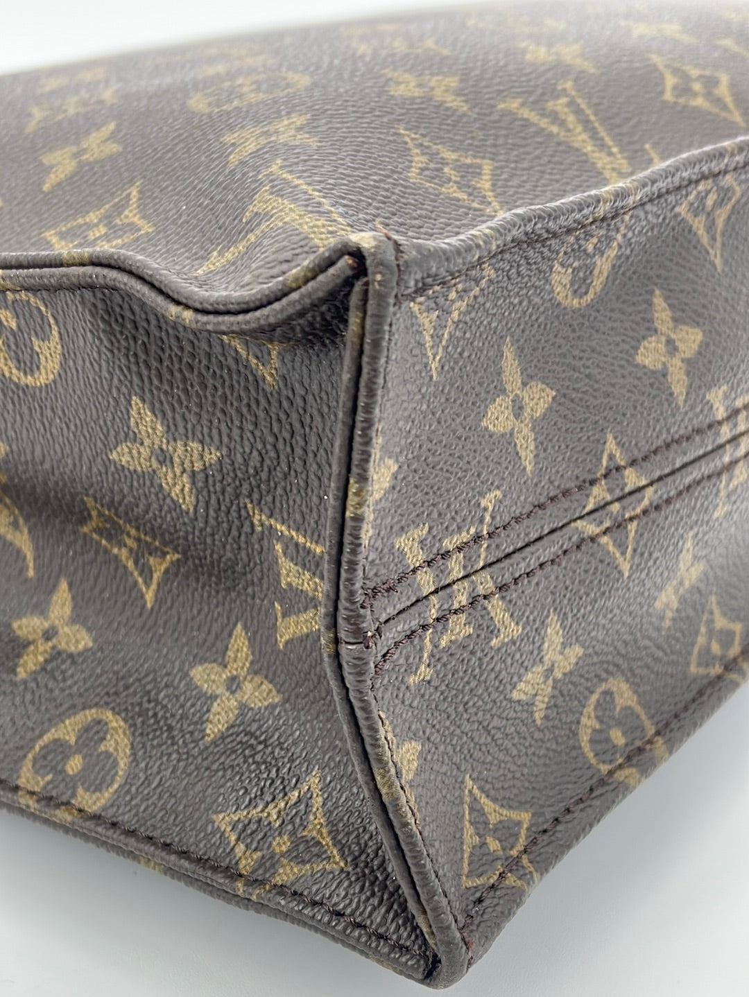 Preloved Louis Vuitton Monogram Leather Sac Plat Tote MI9001 040823 - $200 OFF LIVE SHOW