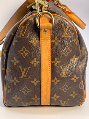 Preloved Louis Vuitton Monogram Speedy 30 Bandolier Bag DU1182 012323