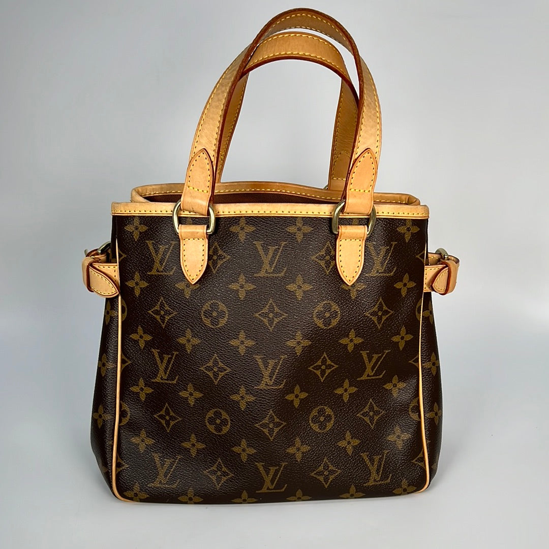 Batignolles cloth handbag Louis Vuitton Brown in Cloth - 36089006