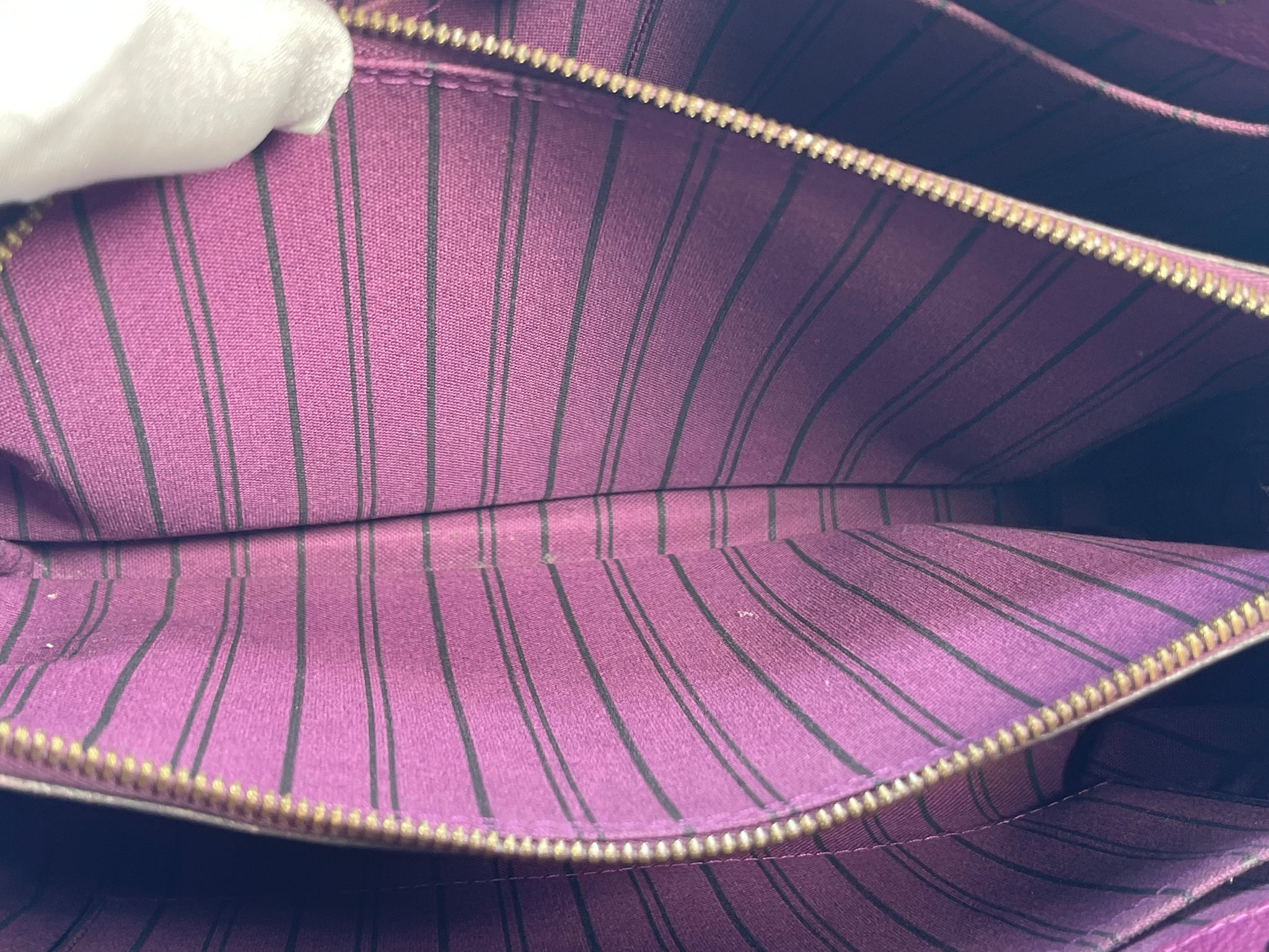 PRELOVED Louis Vuitton Montaigne MM Purple Empriente Monogram Leather Handbag  SP5103 102022