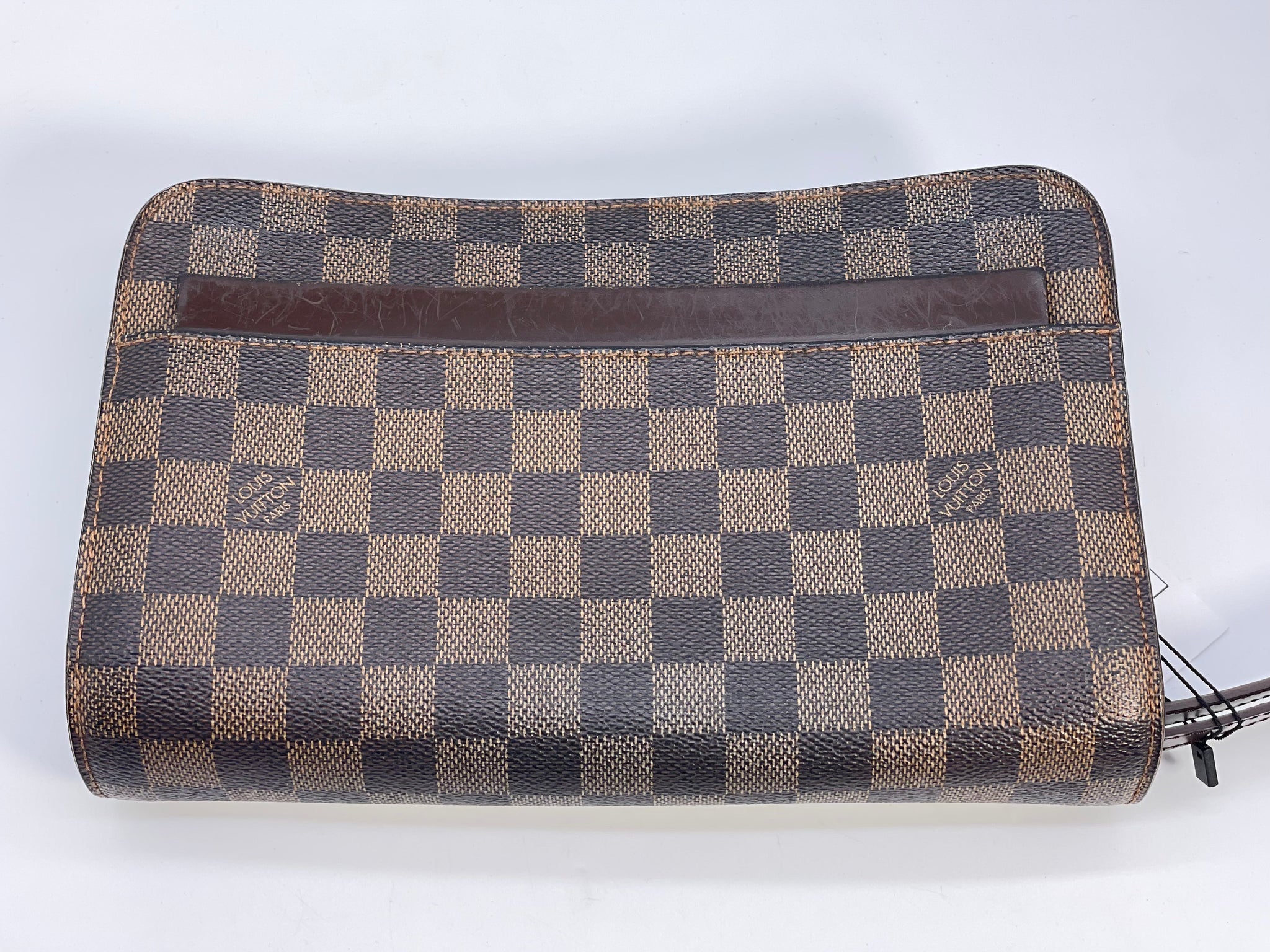 Vintage Louis Vuitton Damier Ebene Saint Louis Pochette Wristlet Bag SN4038 020523