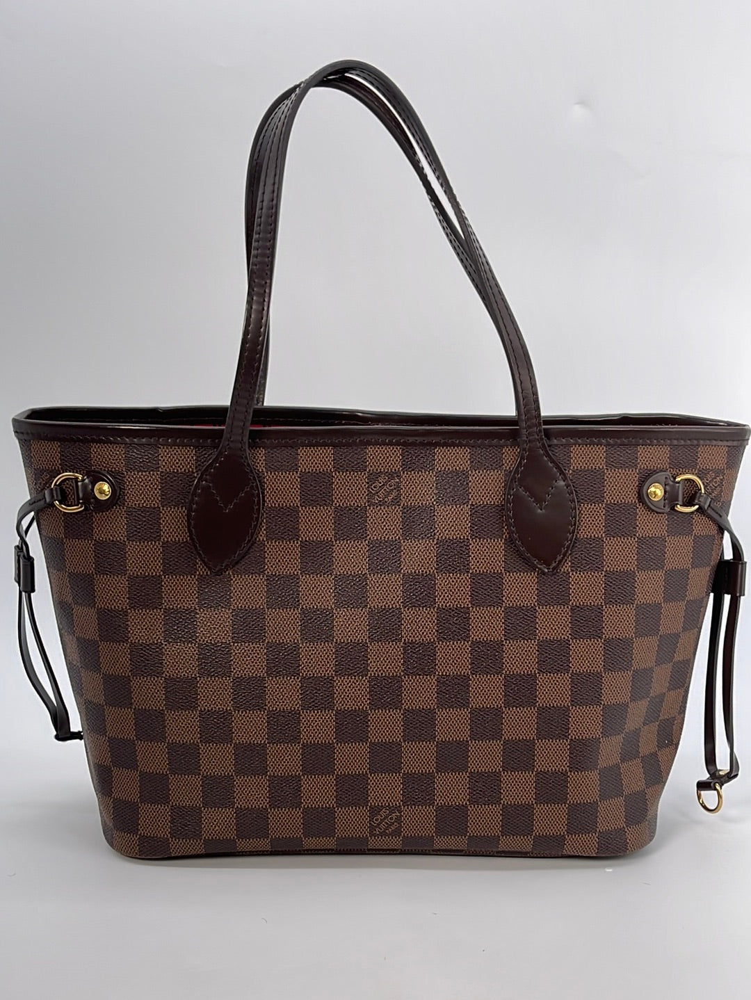 Louis Vuitton Damier Ebene Neverfull PM w/ Pouch - Brown Totes