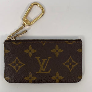 Preloved Louis Vuitton Monogram Pochette Cles Coin Pouch 882ET