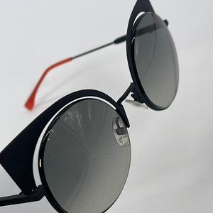 Preloved Fendi Matte Black and Orange Cat-Eye Sunglasses 172 022223 ** DEAL **