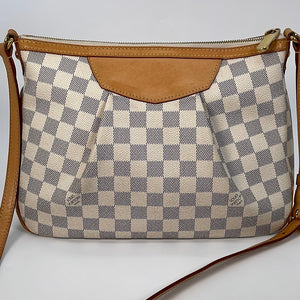 Preloved Louis Vuitton Azur Damier Canvas Siracusa PM Bag SP5101 030123