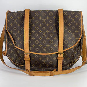 Louis Vuitton Monogram Saumur 35 Double Saddle Messenger Bag at