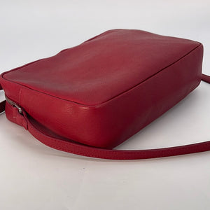PRELOVED Saint Laurent Lou Camera Red Leather Bag GLT470299.0917 012423
