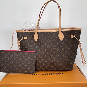 Preloved  Louis Vuitton Monogram Neverfull MM Tote Bag with Pochette SD0211 032123