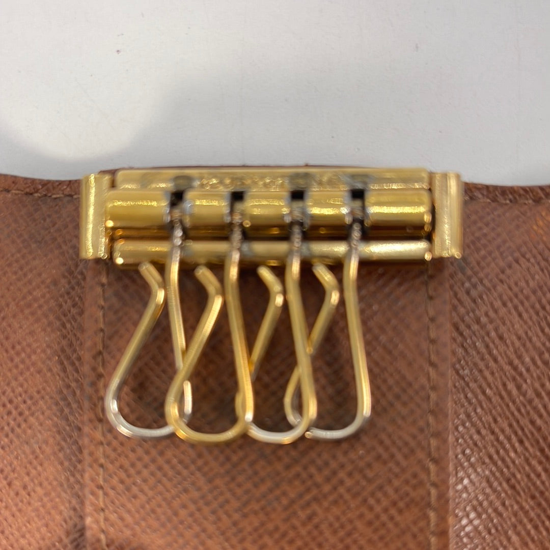 Vintage Louis Vuitton Monogram 4 Key Holder FL1004 012323