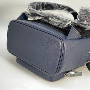(NEW) MCM Blue Leather Camo Stark Visetos Backpack MI1421 020323 **DEAL***
