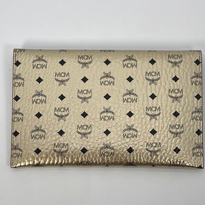 MCM MCM Chamoagne Women's Gold Monogram Visetos Canvas Medium Tote Bag–  Nahim - Luxury Wardrobe