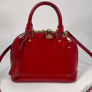 Louis Vuitton Alma Bb Monogram Verni Handbag
