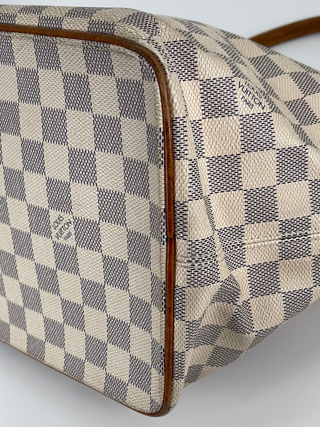 Louis Vuitton Damier Azur Saleya MM Zip Tote Bag 87lz56s