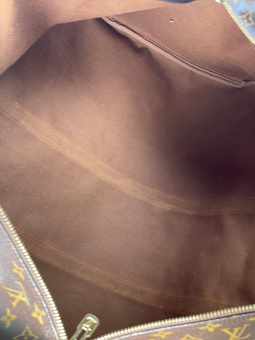 Handmade Leather Monogram travel duffle bag KeepAll bandouliere monogr – LV  PL