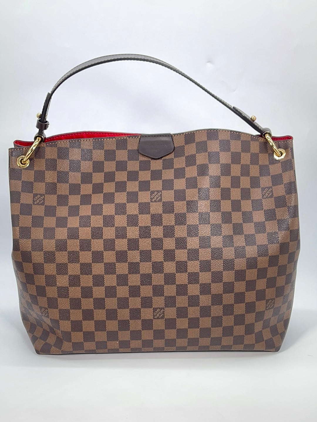 Louis Vuitton Damier Ebene Evora MM - Brown Handle Bags, Handbags