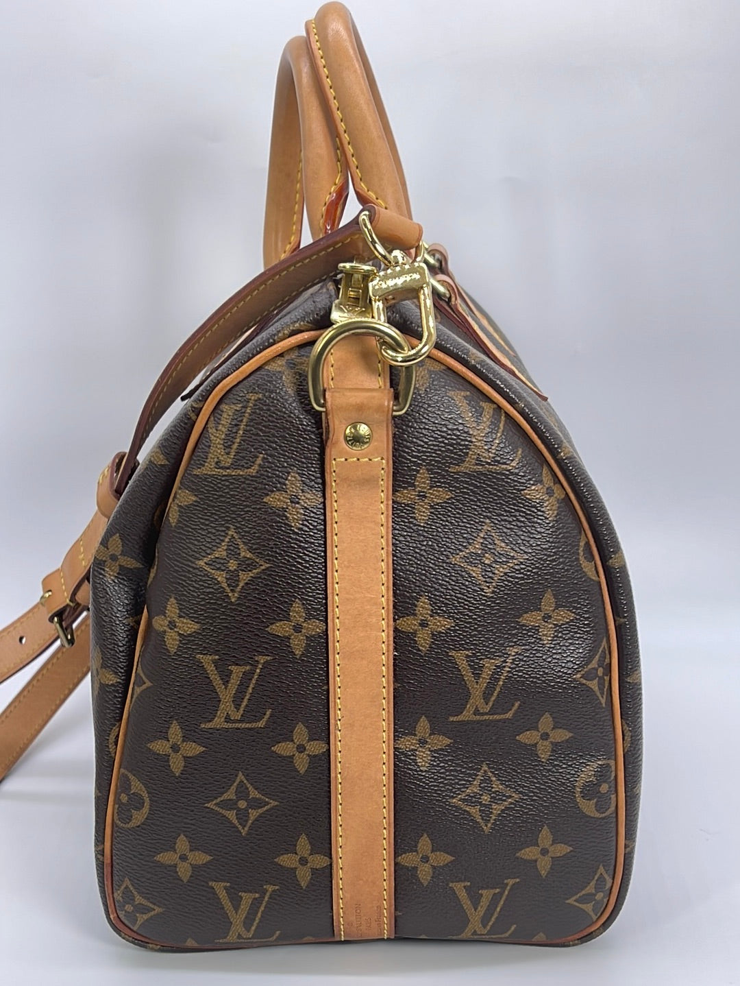Louis Vuitton Speedy Bandouliere Monogram Patches 30 Brown