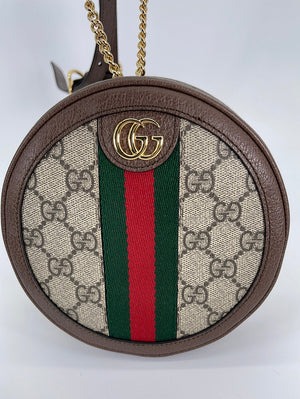 Preloved Gucci Supreme Ophidia Round Backpack 598661584046 031123