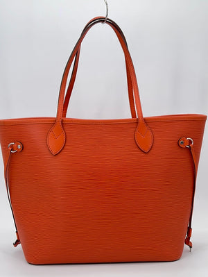 Neverfull PM bag in orange epi leather Louis Vuitton - Second Hand