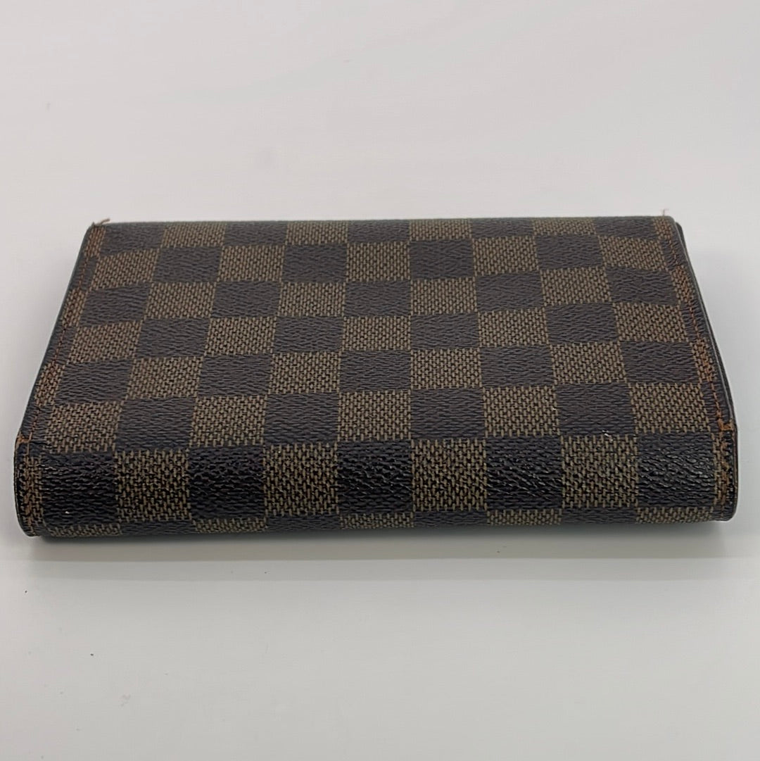 Louis Vuitton Damier Ebene Canvas Tri Fold Wallet For Sale at 1stDibs  lv  damier trifold wallet, louis vuitton tri fold wallet, louis vuitton wallet  trifold