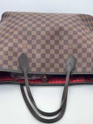 Louis Vuitton Neverfull Damier Ebene Tote Bag