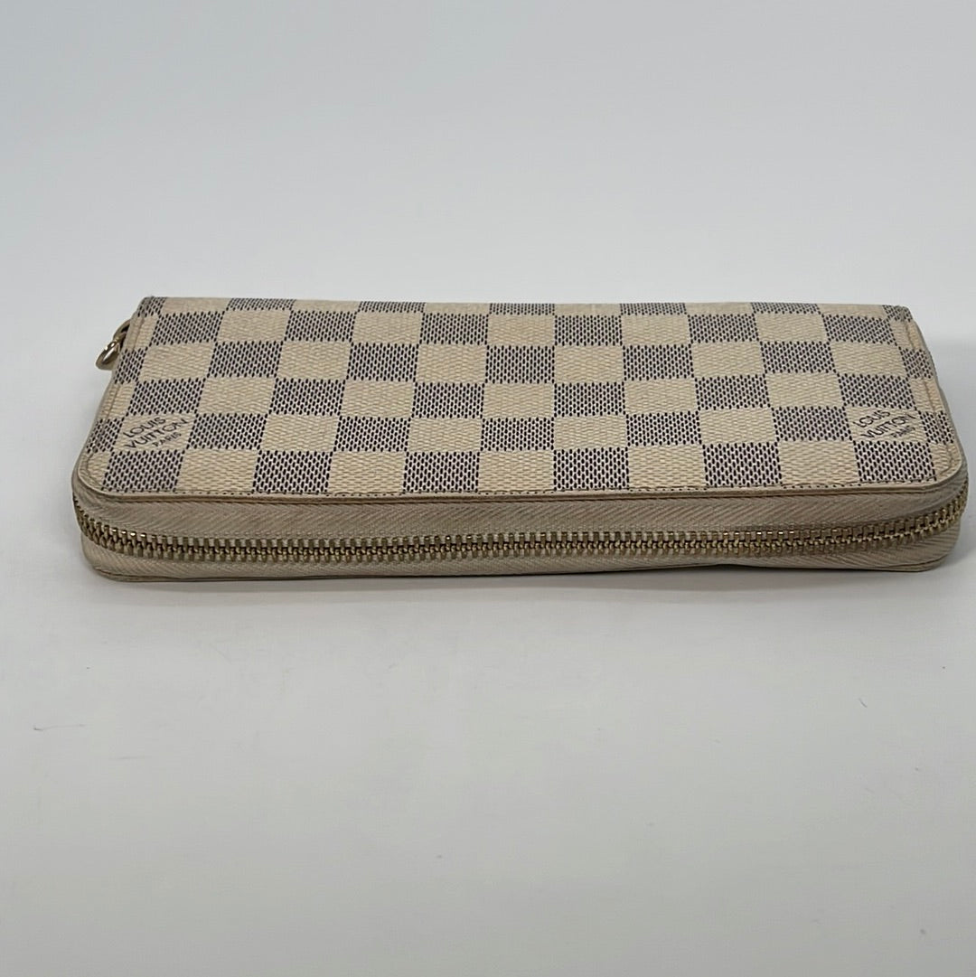 Preloved Louis Vuitton Damier Azur Zippy Long Wallet VI4047 022223