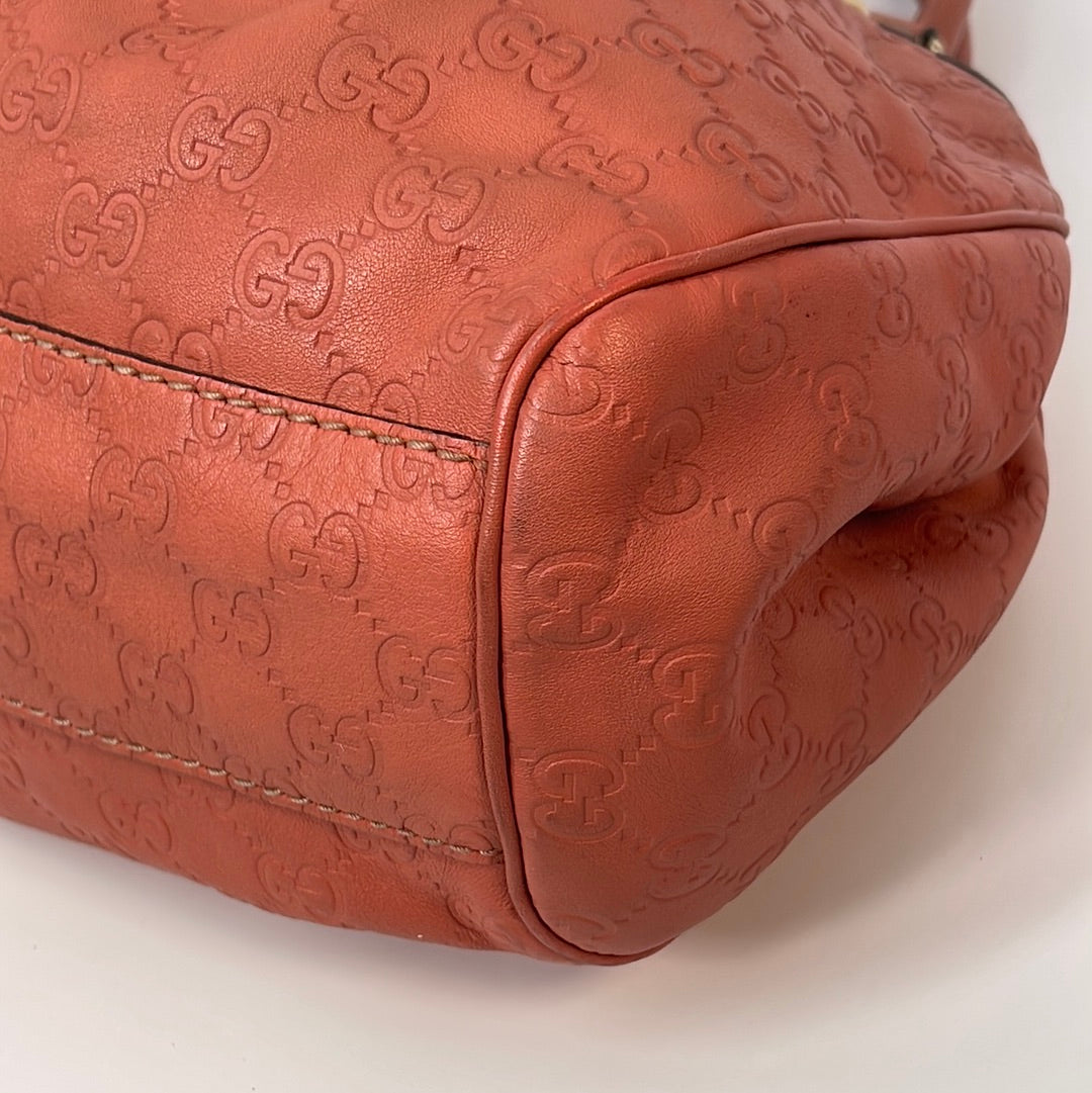 Preloved Gucci Coral GG Leather Sukey Shoulder Bag  211944204046 011723