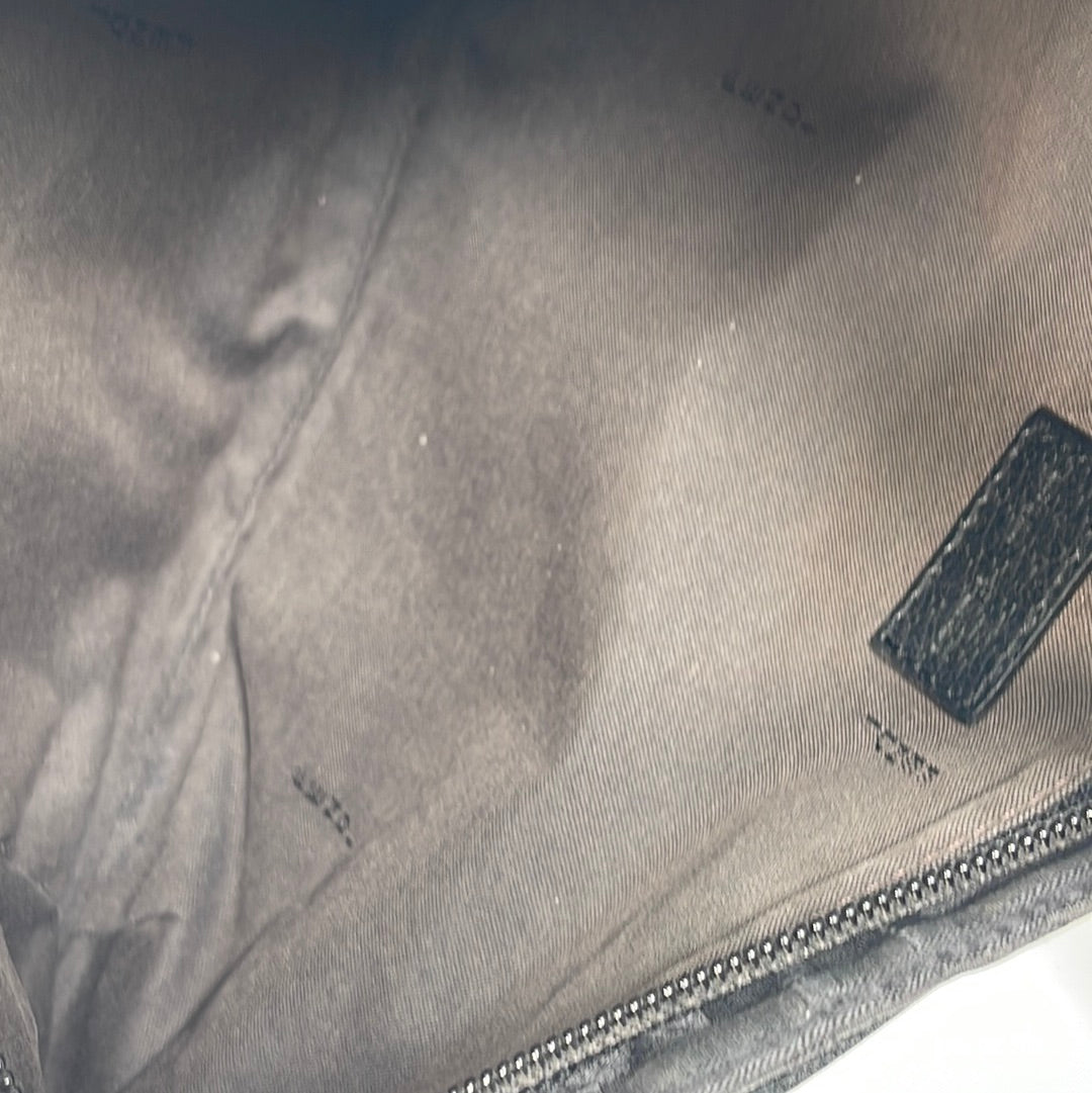 Preloved Fendi Zucca Black Nylon  and Leather Shoulder Bag 23848BR500RG5058 022023
