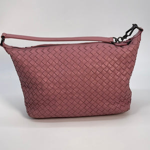 Preloved Bottega Veneta Intrecciato Pink Leather Shoulder Bag BO4334183M 012623