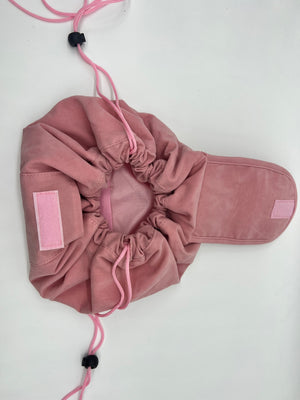 Kimmiebbags Velvet Pink Cosmetic Toiletry Travel Bag 120123
