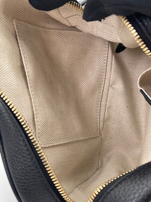 Gucci Soho Disco Camera Bag, Black, Preowned in Dustbag WA001
