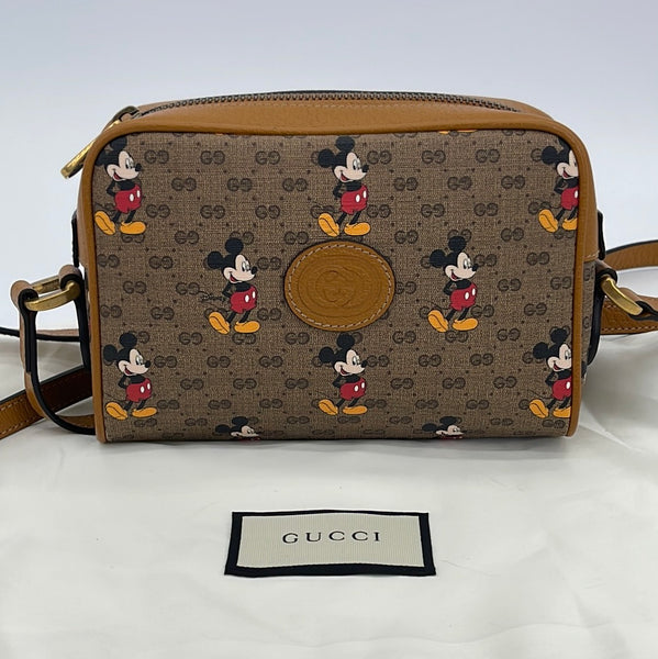 Gucci x Disney Micro GG Canvas Mickey Mouse Bucket Bag (SHF-23267