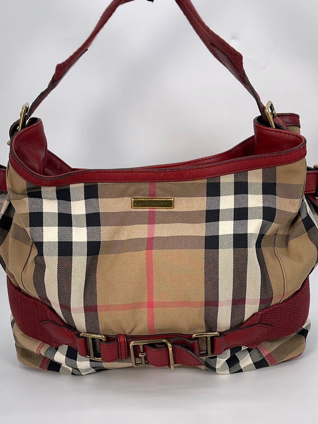 Brown Burberry House Check Tote – Designer Revival