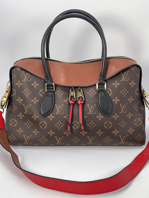 Louis Vuitton - Authenticated Tambourin Vintage Handbag - Leather Brown Plain for Women, Good Condition