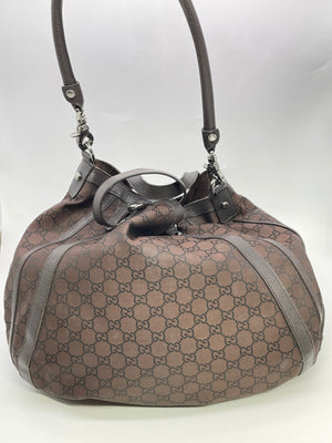 Preloved Gucci Brown GG Canvas Shoulder Bag 268641520981 011623