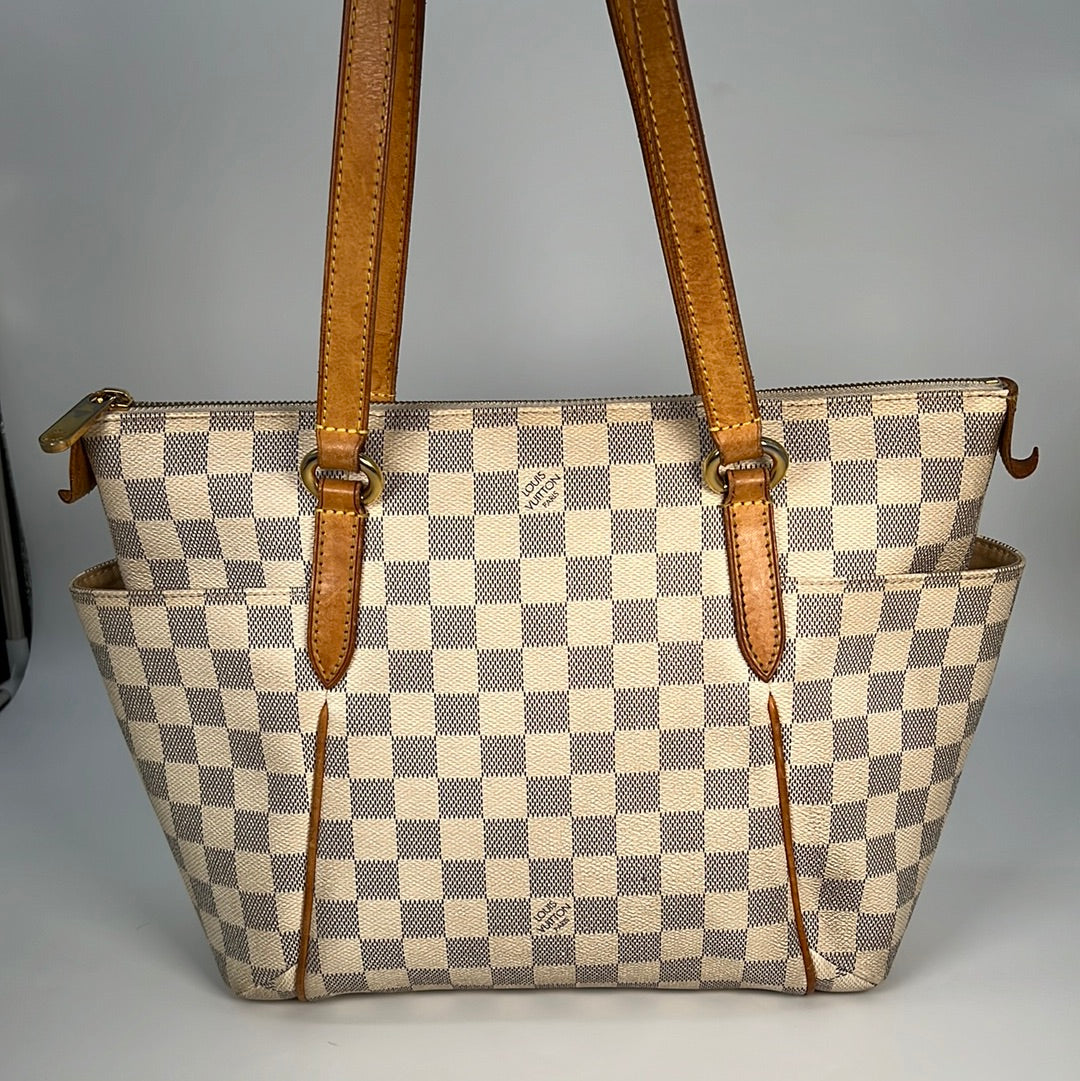 Preloved Louis Vuitton Damier Azur Canvas Totally PM Bag FL0049 