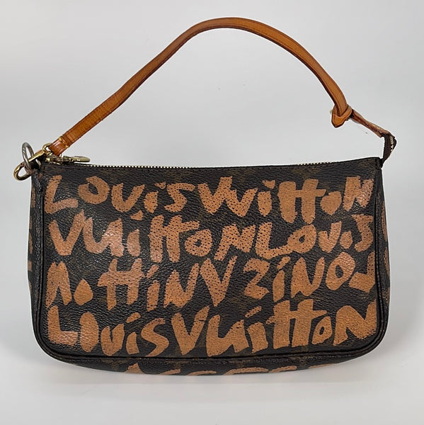 Louis Vuitton Pochette Accessoires M92193 Monogram Graffiti Shoulder Bag  #5452P