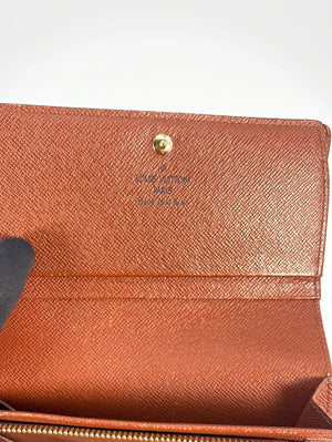 Preloved Louis Vuitton Monogram Porte Monnaie Billets Tresor Bifold Wallet SD0061 020323