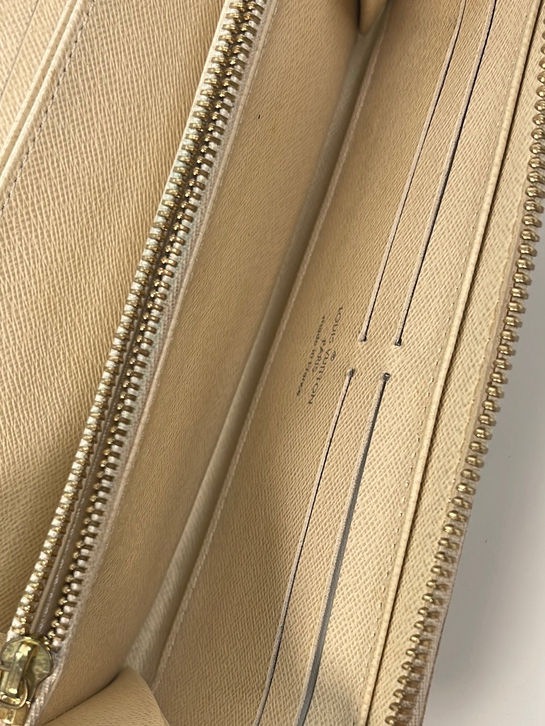Louis Vuitton Damier Azur Tahitienne Clemence Wallet Zippy Long Zip Around  92lk4